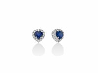 Orecchini Miluna Donna Le Gemme Preziose in Oro bianco Zaffiro blu ERD2667